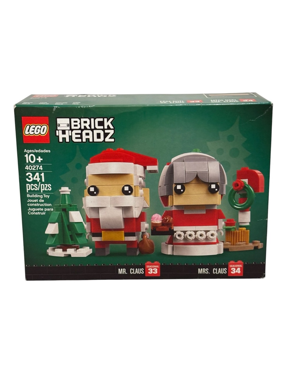 Lego BrickHeadz Mr. and Mrs. Claus Set (#40274)